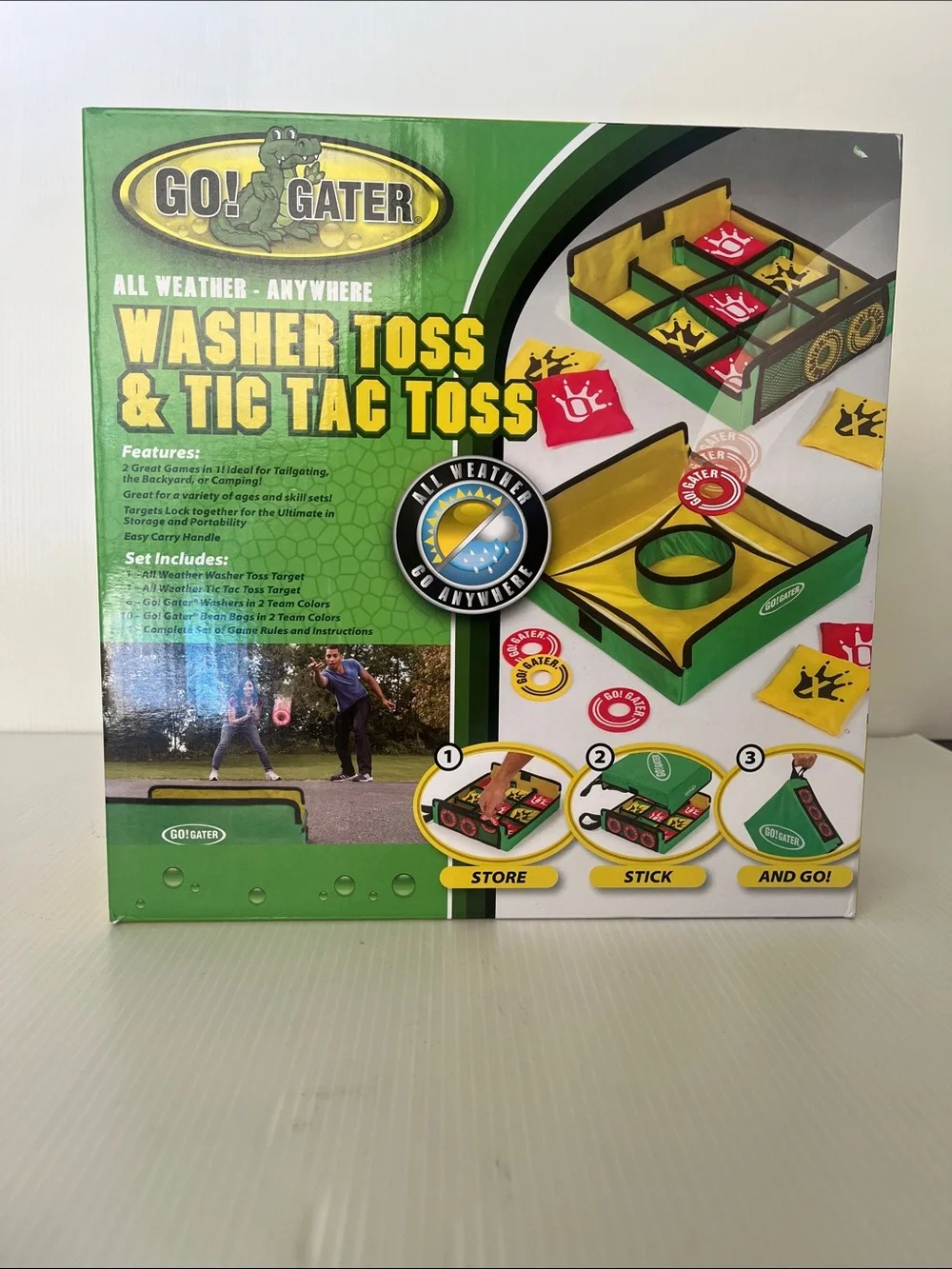 Go Gator All Weather Washer Toss & Tic Tac Toss Game